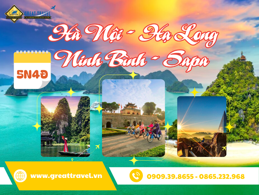 HÀNH TRÌNH DI SẢN MIỀN BẮC – HẠ LONG - HÀ NỘI - SAPA - NINH BÌNH - TOUR 5N4Đ
